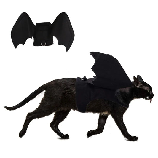 Disfraz de murciélago para mascotas – Alas de murciélago para perros y gatos, accesorio para cosplay y fotos, traje de Halloween para gatos y perros