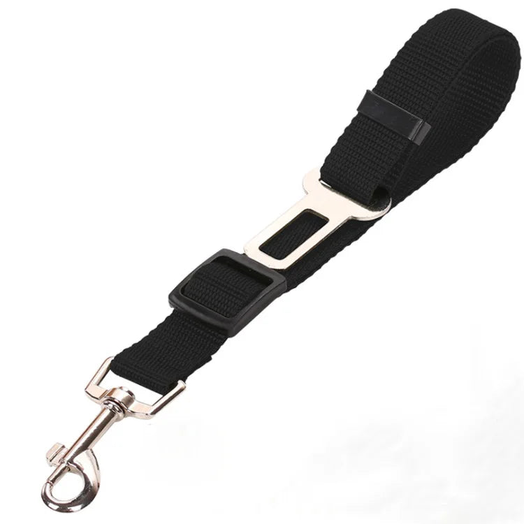 “Cinturón de seguridad para mascotas de alta calidad – cinturón ajustable con línea reflectante para perros y gatos, compatible con cualquier collar o arnés.”